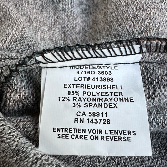 Tribal Funnel Neck Fleecy Leopard Print Sweater Made in Canada ~ M - Picture 11 of 11